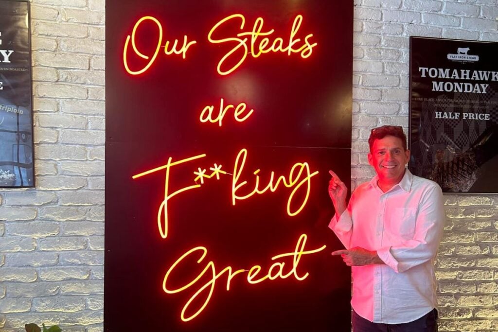 How Jonathan Glover serves 20,000 steaks a month at Flat Iron Steak chain in Hong Kong 2 Jonathan Glover flat iron steak