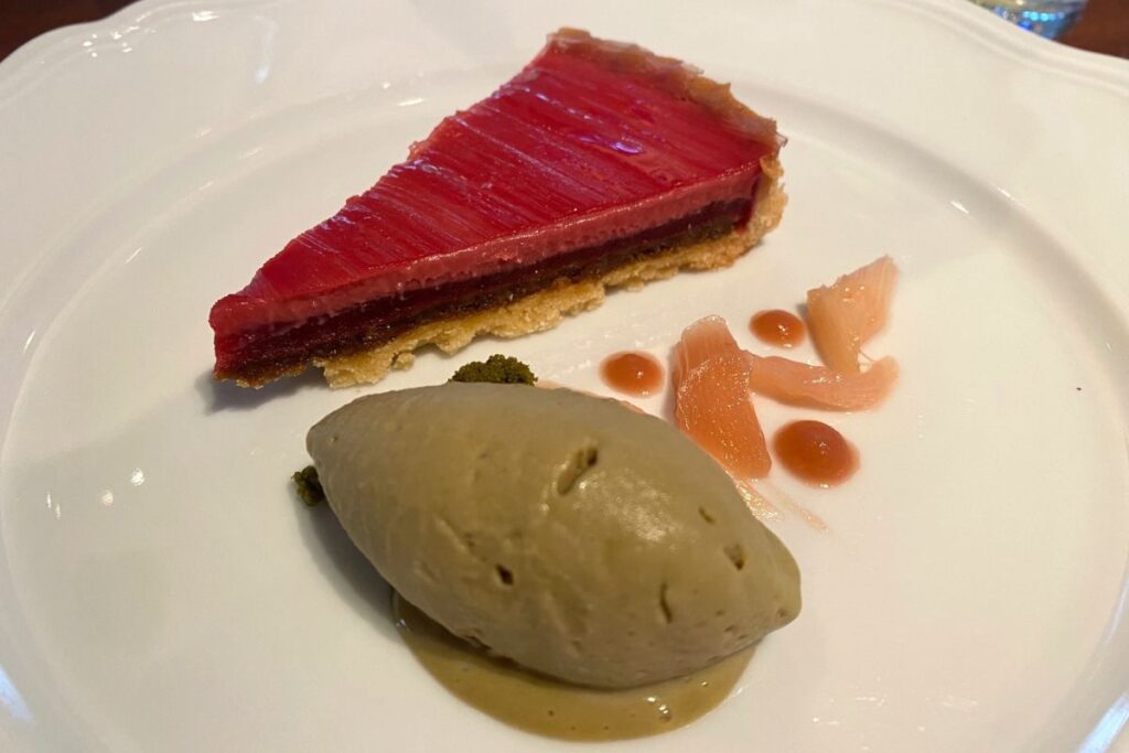 Lobster Bar and Grill review: seasoned chef Cary Docherty has made a welcome return to this Island Shangri-La stalwart 5 Lobster Bar rhubarb tart